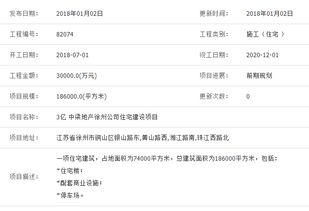 1月2日工程項目信息匯總